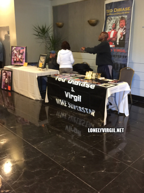 Virgil was at The Big Event in Queens, NY this weekend. So were a ton of wrestling fans. Although you?d never know it looking at Virgil?s table.